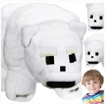 MINECRAFT DUŻA MASKOTKA Z GRY NIEDŹWIEDŹ POLARNY PLUSZOWA FIGURKA BIAŁY MIŚ