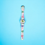 ZEGAREK DZIECIĘCY DZIEWCZYNKI BIAŁY MOTYLKI EDU