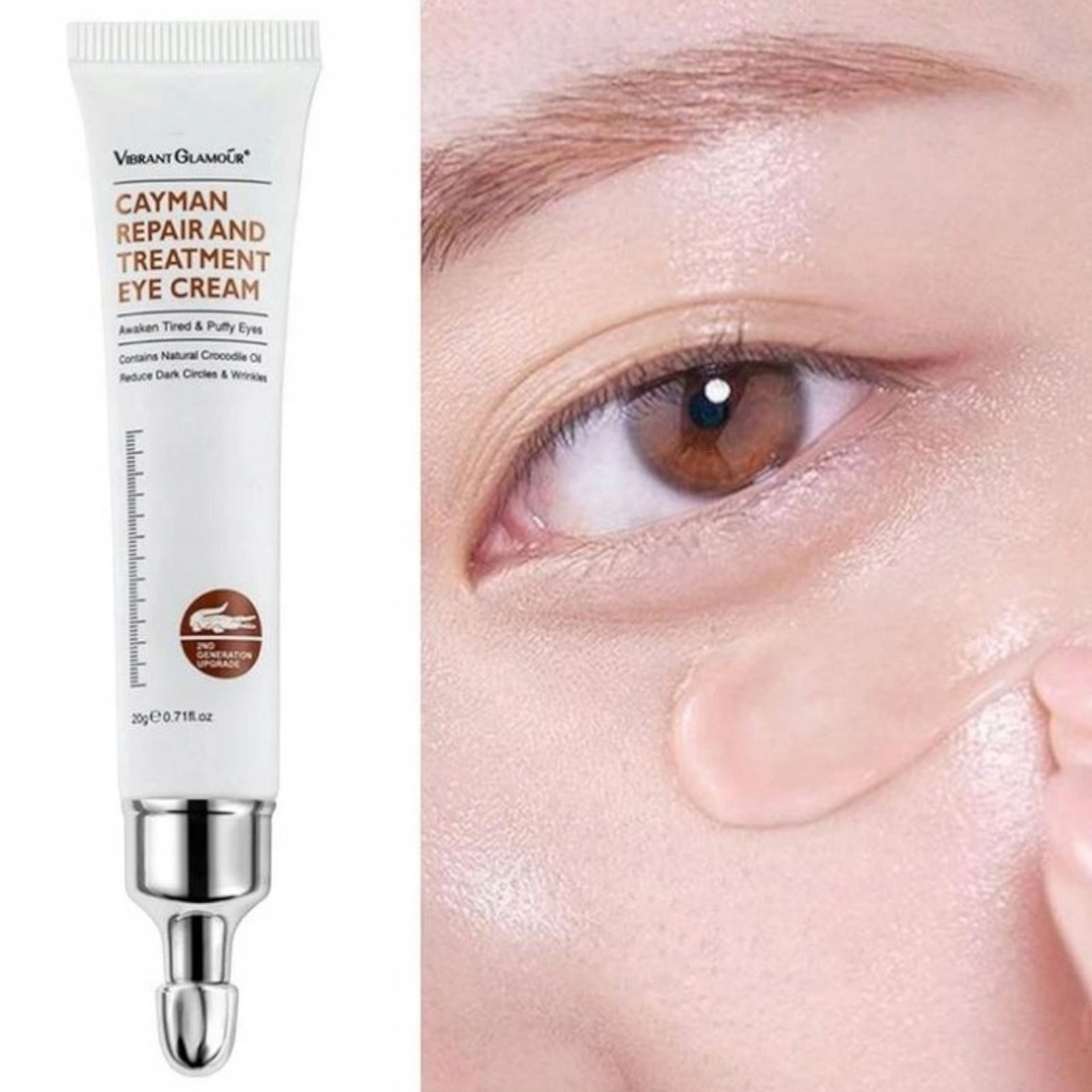 VIBRANT GLAMOUR REGENERUJĄCY KREM POD OCZY Z OLEJEM Z KROKODYLA 20g 