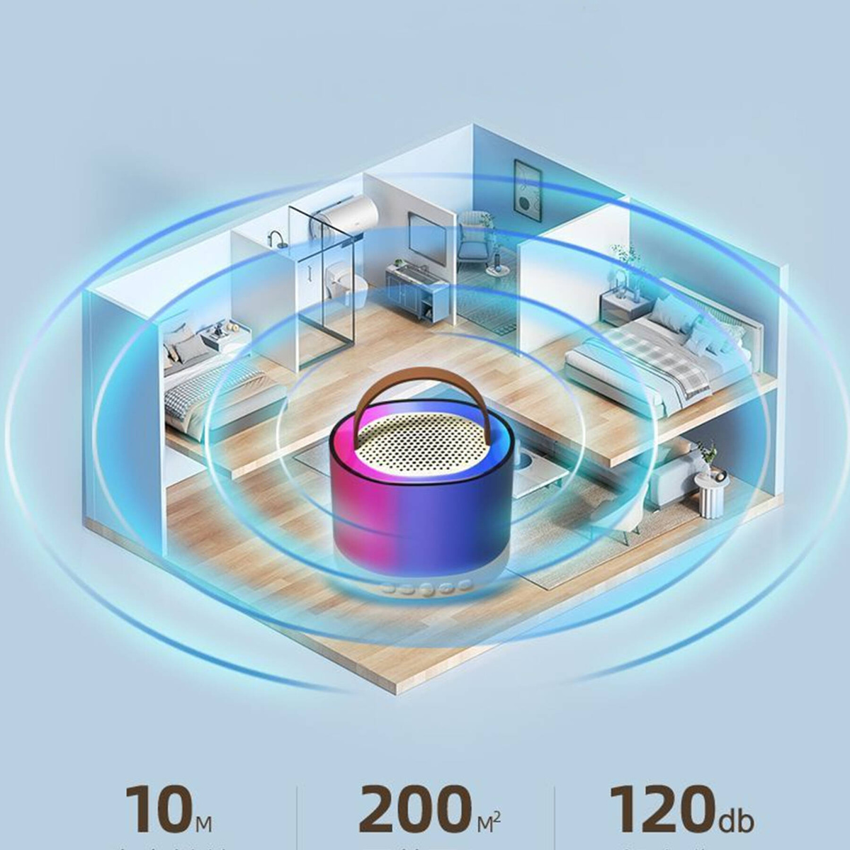  ZESTAW KARAOKE 2 MIKROFONY BEZPRZEWODOWY PRZENOŚNY GŁOŚNIK BLUETOOTH LED 