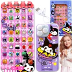 KUROMI - SMARTFON DLA DZIECI DOTYKOWY 3D TELEFON INTERAKTYWNY ŚWIECI GRA 