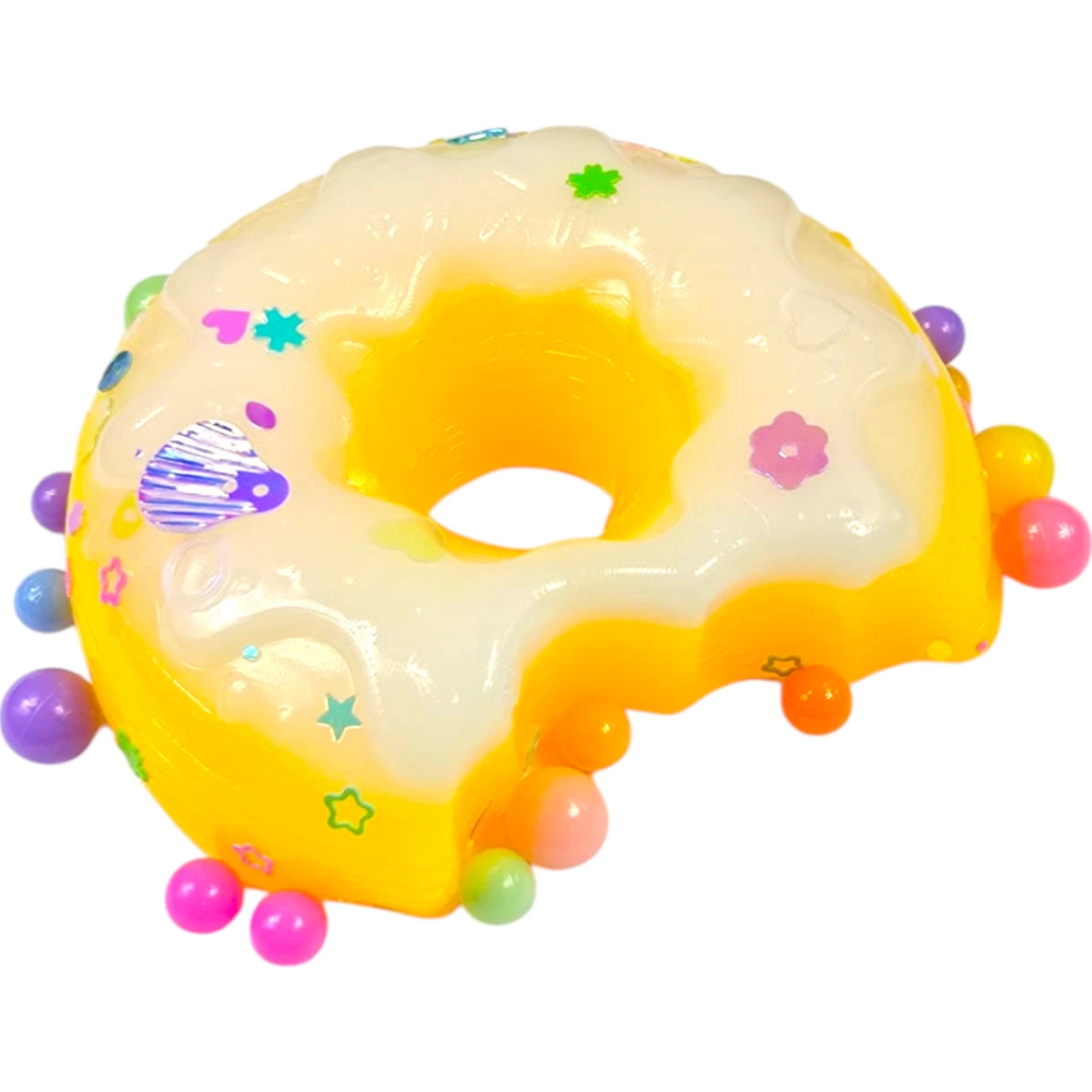 GNIOTEK ANTYSTRESOWY SENSORYCZNY DONUT PĄCZEK Z POSYPKĄ SQUISHY DONAT