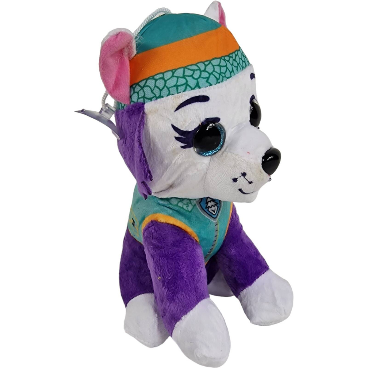 DUŻA MASKOTKA PSI PATROL EVEREST PRZYTULANKA PLUSZOWA BŁYSZCZĄCE OCZY PLUSZ