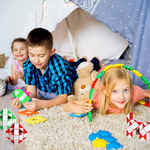 KOSTKA LOGICZNA UKŁADANKA MAGICZNY WĄŻ MAGIC SNAKE ŁAMIGŁÓWKA ZABAWKA EDU