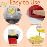 MASZYNA DO POPCORNU BEZTŁUSZCZOWA 1200W DO DOMU AUTOMAT URZĄDZENIE 230V