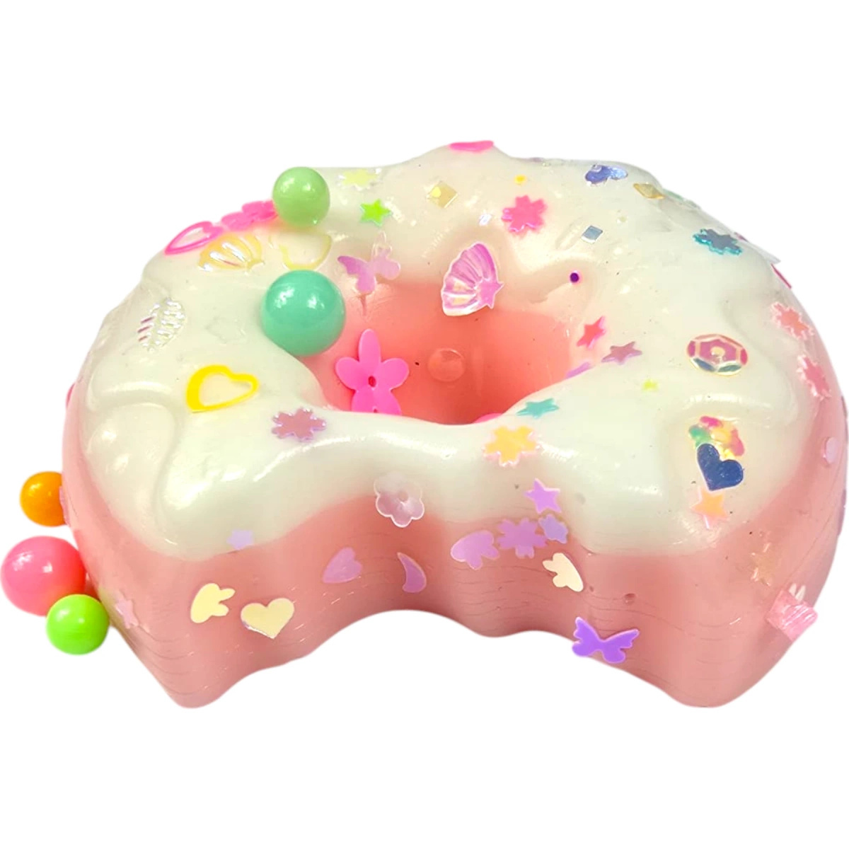 GNIOTEK ANTYSTRESOWY SENSORYCZNY DONUT PĄCZEK Z POSYPKĄ SQUISHY DONAT