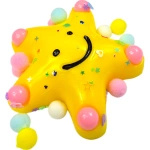 GNIOTEK ANTYSTRESOWY SENSORYCZNY GWIAZDKA Z POSYPKĄ SQUISHY GWIAZDA MOCHI