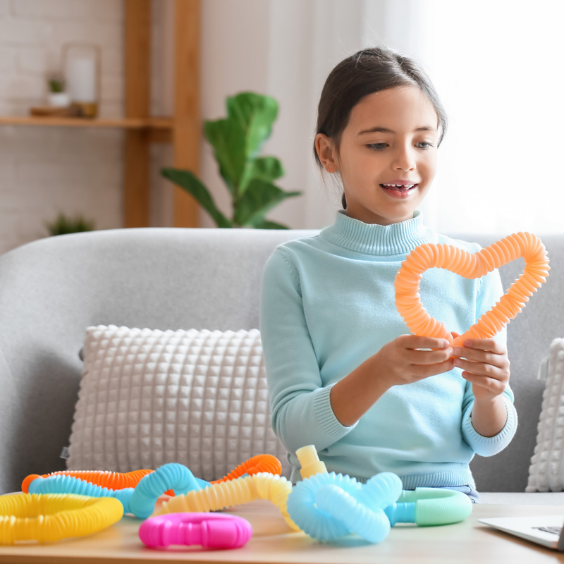 RURKA RURKI RURY SENSORYCZNE ANTYSTRESOWE TUBA ZABAWKA SENSORYCZNA GNIOTEK