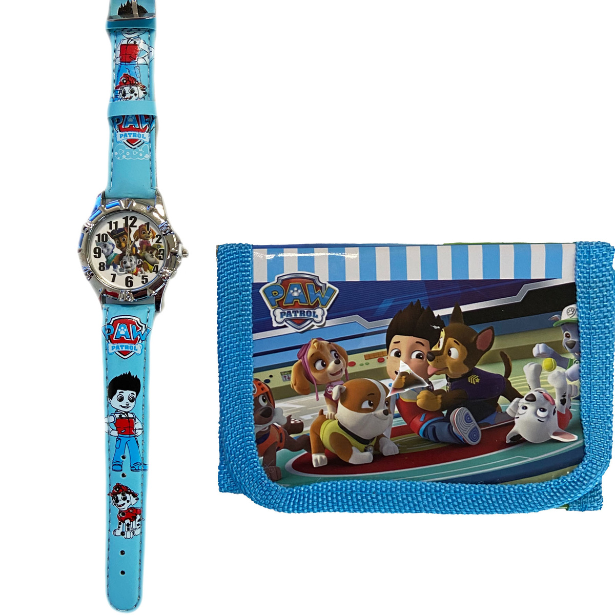 ZESTAW 2w1 ZEGAREK PORTFELIK DLA DZIECKA PSI PATROL NA PREZENT EDUKACYJNY