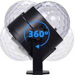 KULA DISCO PROJEKTOR RGB LED DYSKOTEKOWY REFLEKTOR NA IMPREZĘ LASER   PILOT