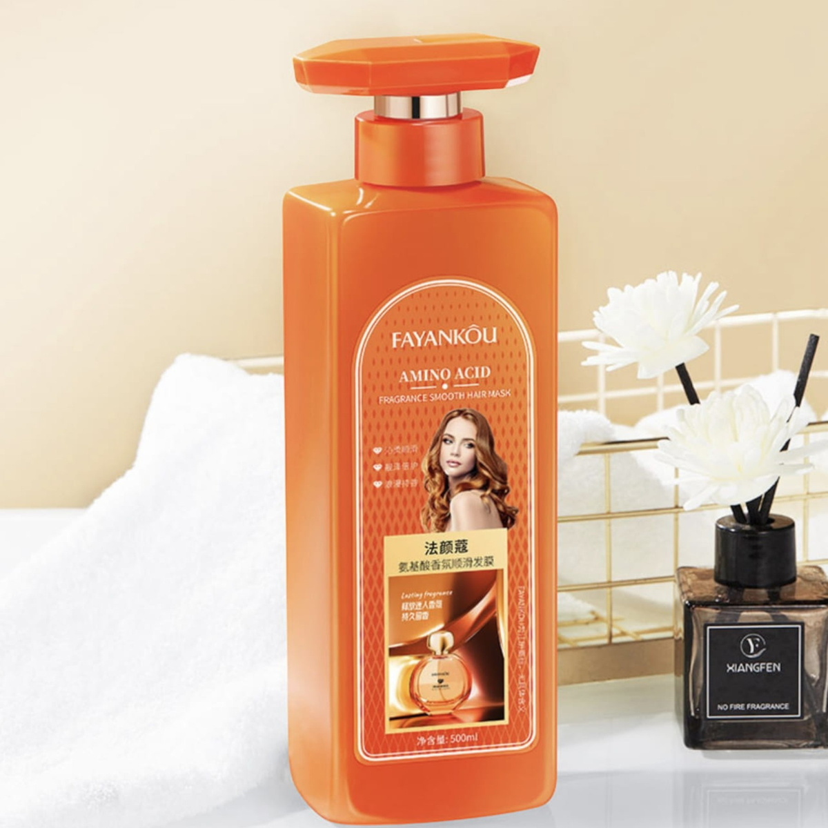  FAYANKOU PERFUMOWANA MASKA DO WŁOSÓW 500ml JEDWABISTE I LŚNIĄCE WŁOSY