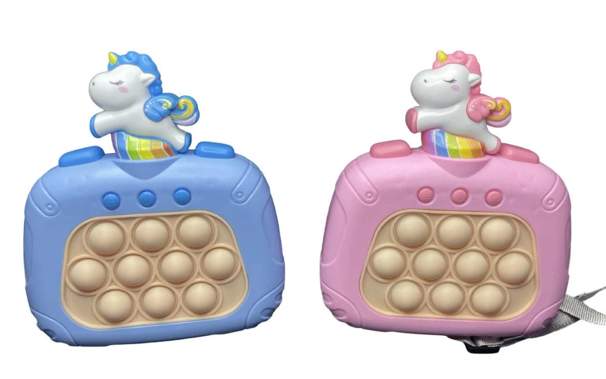 GRA ZRĘCZNOŚCIOWA POP IT DLA DZIEWCZYNKI ANTYSTRESOWA GIERKA 4w1 JEDNOROŻEC