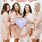 BALON FOLIOWY PIERŚCIONEK ROSE GOLD NA PANIEŃSKI ZARĘCZYNY ŚLUB ROCZNICĘ