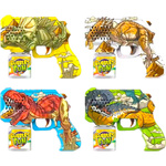 PISTOLET WYRZUTNIA DO BANIEK MYDLANYCH DINOZAUR T-REX MASZYNA BAŃKI MYDLANE