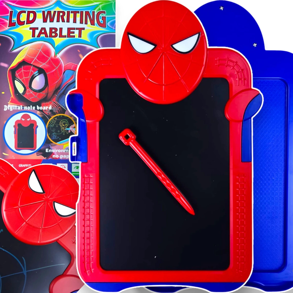 SPIDERMAN TABLET DLA DZIECI DO RYSOWANIA 8'' TABLICA EDUKACYJNA LCD MARVEL