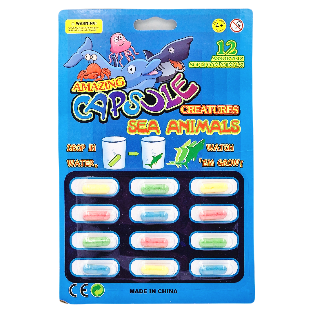 MAGICZNE KAPSUŁKI ROSNĄCE WODZIE ZWIERZĘTA MORSKIE DO KĄPIELI W WANNIE 