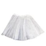 Tiulowa Spódniczka Biała z płatkami śniegu 30cm