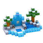 KLOCKI MAGNETYCZNE SZEŚCIANY PIXELE 148 ELEMENTÓW ZIMOWA KRAINA MARZEŃ XXL