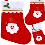 SKARPETA ŚWIĄTECZNA DEKORACYJNA NA PREZENTY KOMINEK MIKOŁAJ BOŻE NARODZENIE