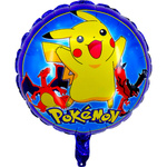 DUŻY BALON FOLIOWY NA URODZINY POKEMON PIKACHU 45cm URODZINOWY NA IMPREZĘ