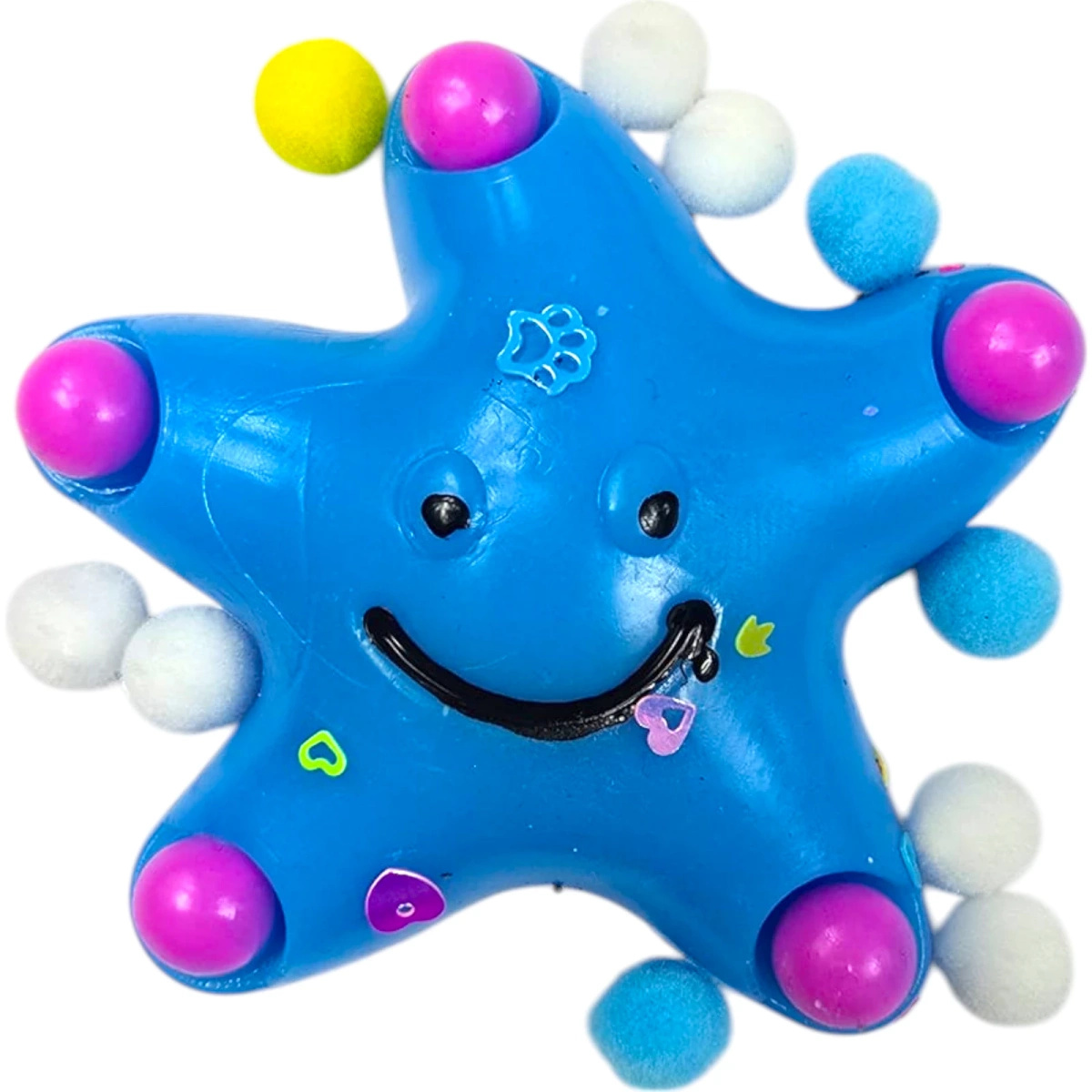 GNIOTEK ANTYSTRESOWY SENSORYCZNY GWIAZDKA Z POSYPKĄ SQUISHY GWIAZDA MOCHI