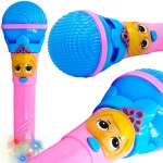 MIKROFON GRAJĄCY ŚPIEWA GRA ŚWIECI RÓŻOWY KSIĘŻNICZKA KOLOROWY PIOSENKA