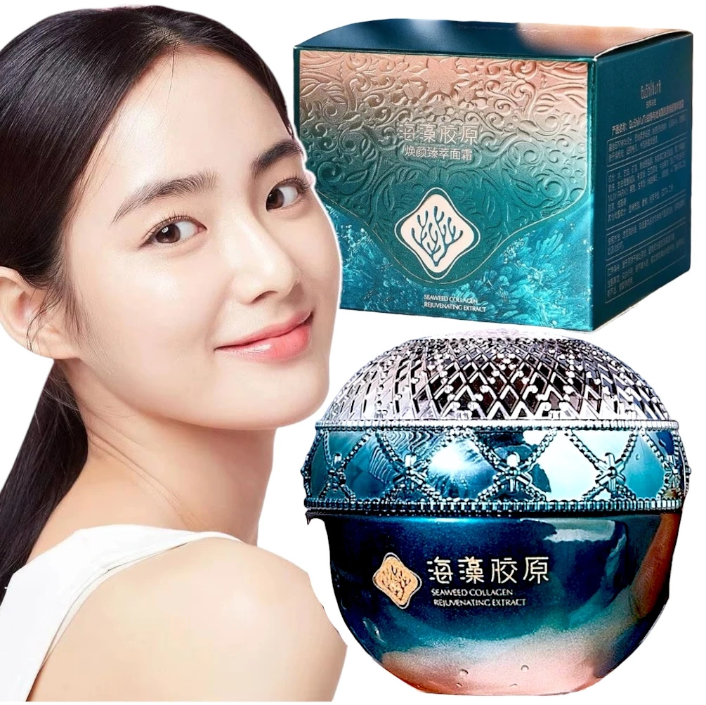 GUSHIYUTA KREM DO TWARZY Z WODOROSTAMI KOLAGENEM 50g PRZECIWSTARZENIOWY 