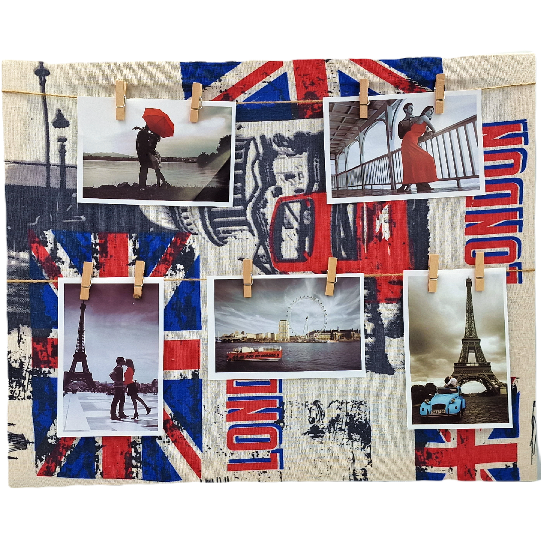 RAMKA NA 5 ZDJĘĆ MULTIFOTO KOLAŻ ANTYRAMA W STYLU URBAN MOTYW LONDYN PARYŻ