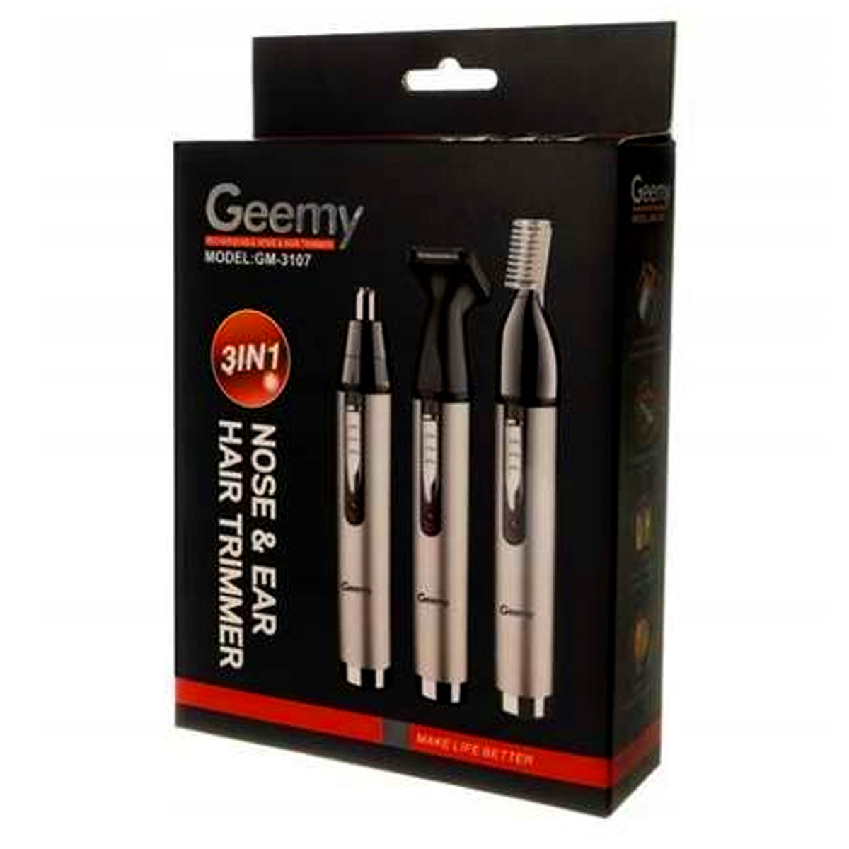 TRYMER MASZYNAKA DO GOLENIA BRODY BRWI NOSA I USZU 3W1 GEEMY NA WALENTYNKI