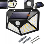 Lampa Solarna z Czujnikiem Ruchu i Zmierzchu 100LED Mocne Światło Czujnik