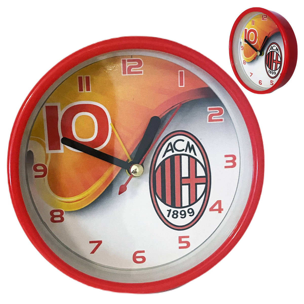 ZEGAREK DLA KIBICA BUDZIK ZEGAR A.C. MILAN DLA FANÓW DRUŻYNY Z MEDIOLANU