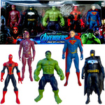 FIGURKI AVENGERS DUŻY ZESTAW 5w1 FIGURKA SPIDERMAN BATMAN HULK SUPERMAN