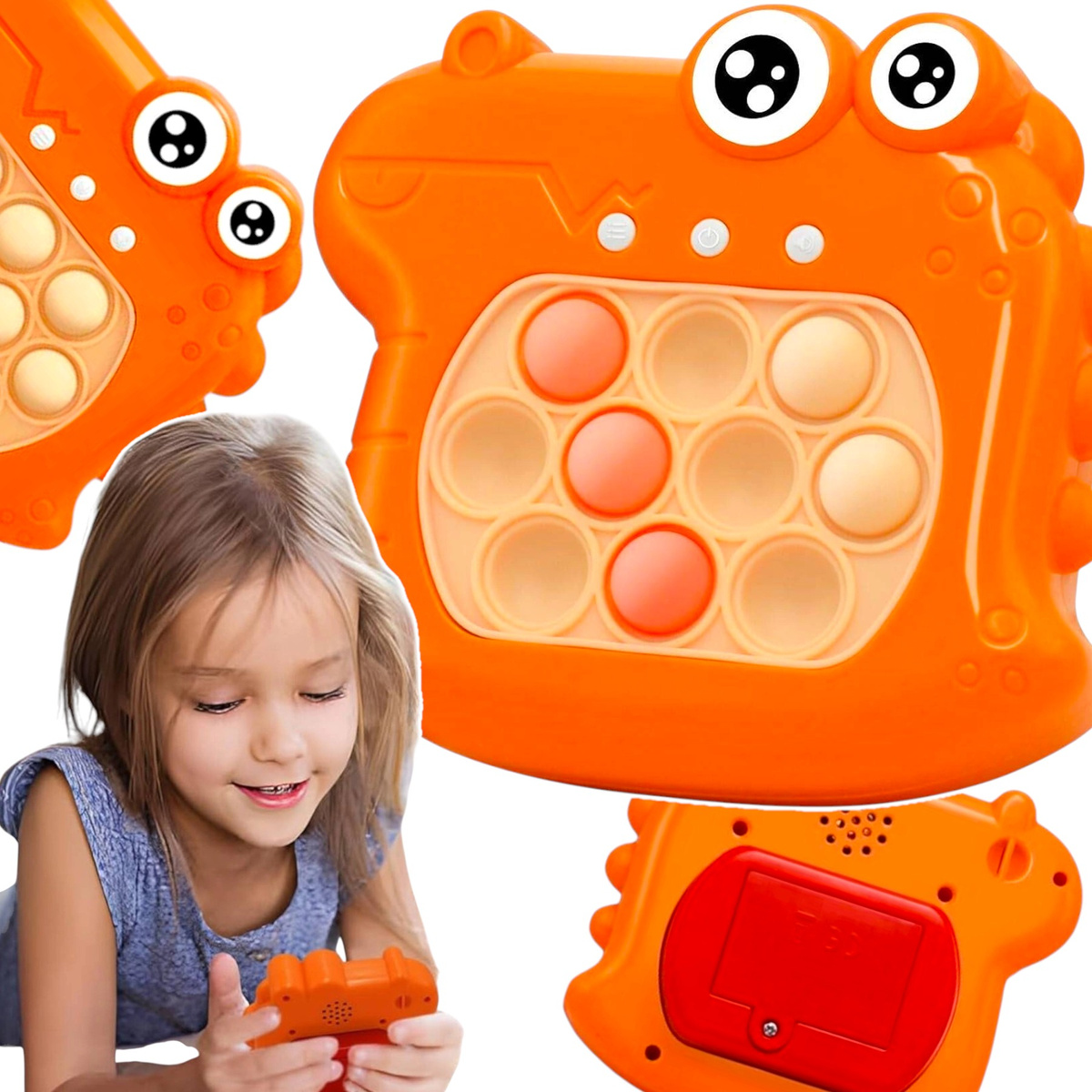 GRA QUICK PUSH POP IT KONSOLA PRZENOŚNA GIERKA ZRĘCZNOŚCIOWA DLA DZIECI 