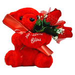 ZESTAW 4w1 PREZENT DLA ZAKOCHANYCH GIFTBOX DLA UKOCHANEJ NA WALENTYNKI MIŚ