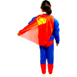 STRÓJ SUPERMAN PRZEBRANIE DLA CHŁOPCA BAL 3w1 GRUBY MIĘŚNIE MASKA KOSTIUM