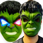 MASKA HULK AVENGERS ŚWIECĄCA LED SUPERBOHATER NA BAL PRZEBRANIE AVENGERS