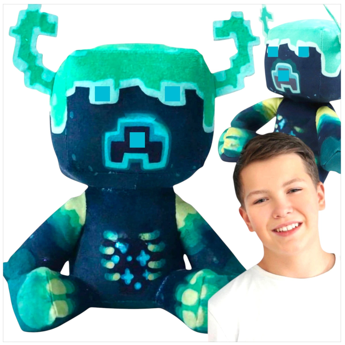 MINECRAFT MASKOTKA Z GRY PLUSZAK FIGURKA WARDEN NADZORCA PLUSZOWA DUŻA XXL