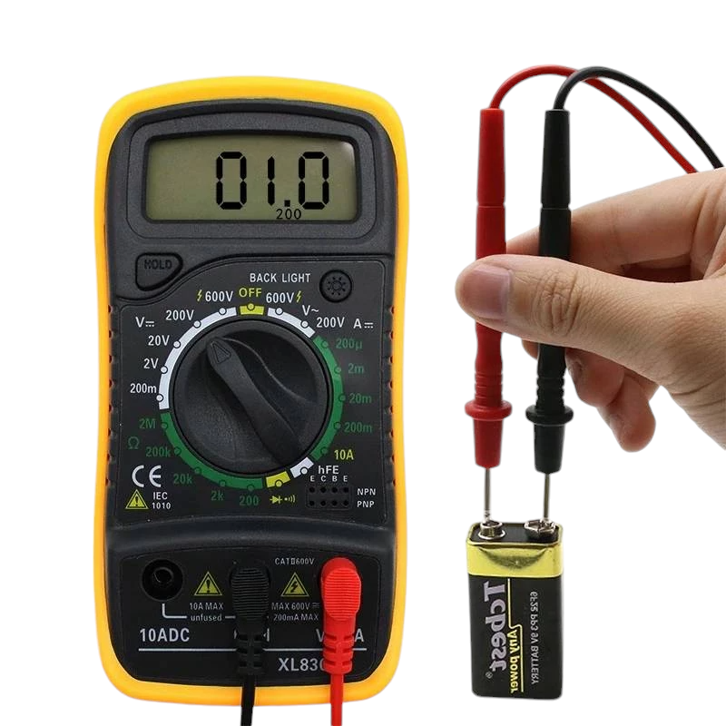 MIERNIK PRĄDU MULTIMETR CYFROWY LCD PROFESJONALNY ELEKTRYCZNY TESTER 