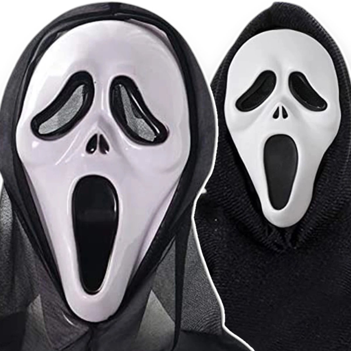 MASKA DUCH KRZYK KAPTUR HALLOWEEN STRASZNY FILM PRZEBRANIE NA I MPREZĘ