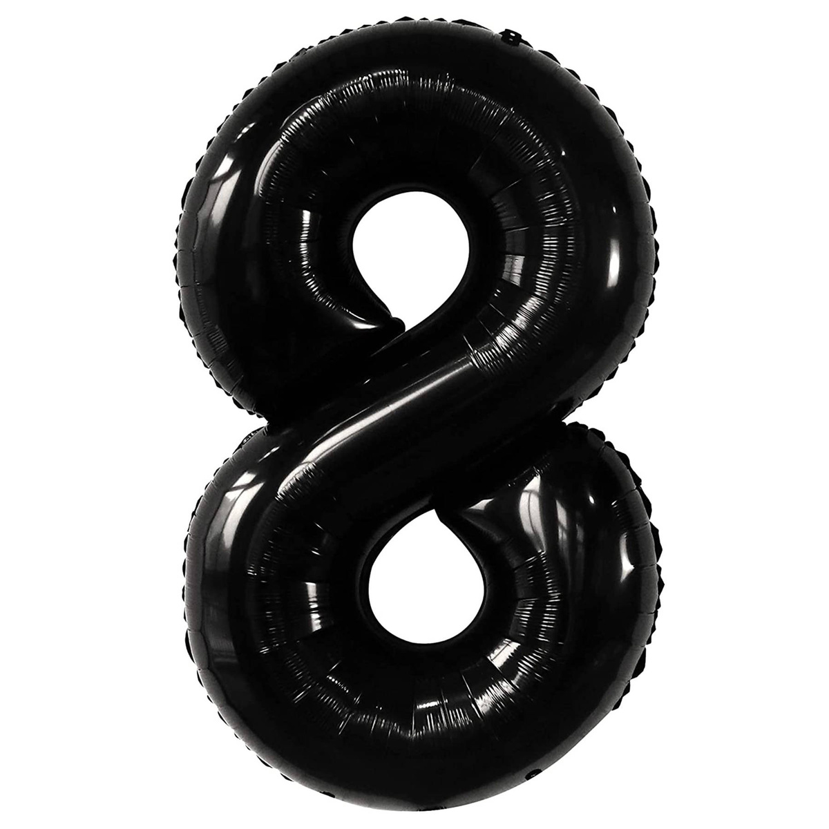 BALON FOLIOWY CYFRA 8 CZARNY NA URODZINY IMPREZĘ URODZINOWĄ 40cm