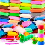 SUPER CLAY PLASTELINA PIANKOLINA GLINA KREATYWNA SENSORYCZNA +AKC 24 KOLORY