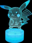 LAMPKA LED USB 3D PILOT PIKACHU KOLORY RGB DLA DZIECI NA PREZENT DO POKOJU