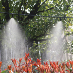 KURTYNA WODNA OGRODOWA DO OGRODU MGIEŁKA ZRASZANIE NA DZIAŁKĘ KLIMA WĄŻ 20m