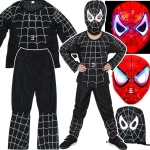 Strój Dla Chłopca Kostium Spiderman Czarny 98-110 (S)