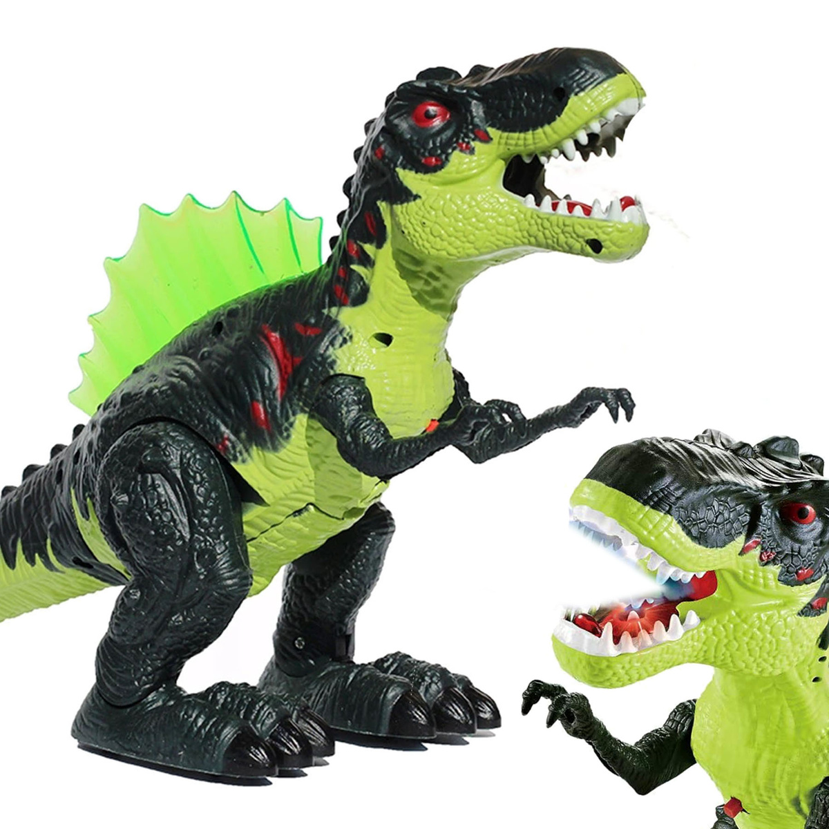 DINOZAUR T-REX ŚWIECI RYCZY CHODZI ZIEJE PARĄ XXL FIGURKA INTERAKTYWNA