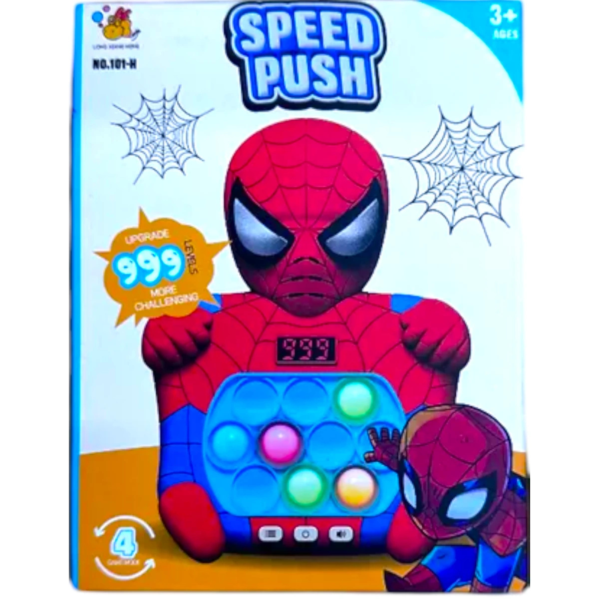 GRA ZRĘCZNOŚCIOWA KONSOLA QUICK PUSH POP IT SPIDERMAN ANTYSTRESOWA 
