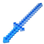 DUŻY MIECZ ŚWIETLNY MINECRAFT ŚWIECĄCY Z GRY EFEKTY DŹWIĘKOWE PIXEL 61 CM