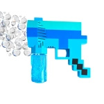 MINECRAFT PISTOLET DO BANIEK MYDLANYCH BAŃKI MYDLANE WYRZUTNIA + PŁYN PIXEL