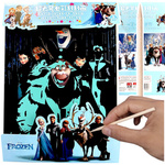 ZDRAPYWANKA TĘCZOWA KRAINA LODU WYDRAPYWANKA DLA DZIECI ELSA NOTES + RYSIK