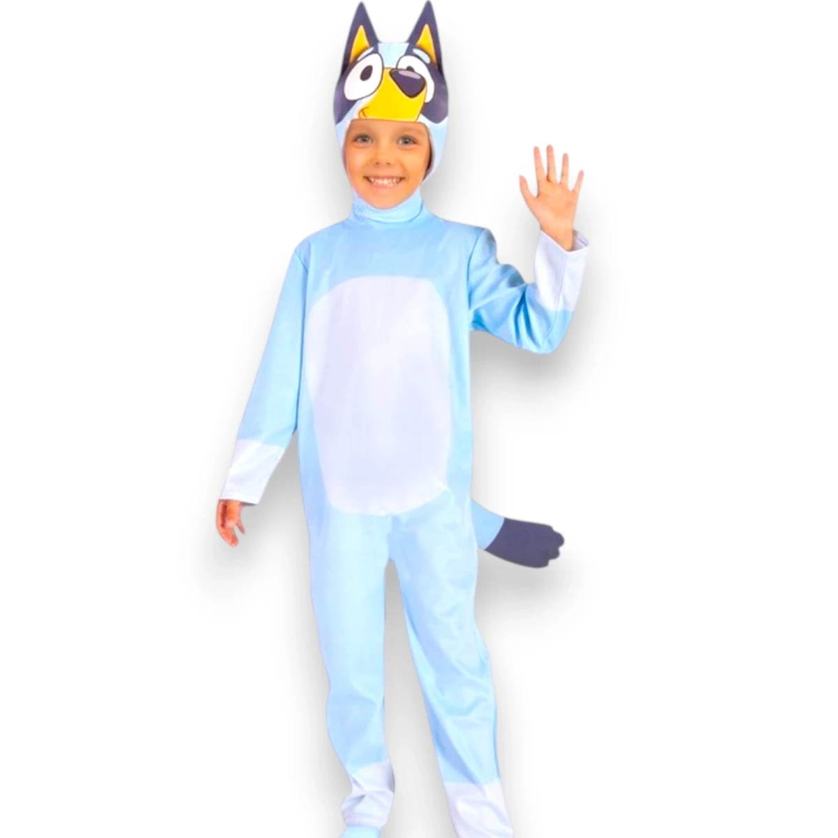 BLUEY I BINGO PRZEBRANIE DLA DZIECI KOSTIUM + MASKA ROZMIAR 110-120  NA BAL